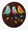 Hand Painted Indra Birds On Wooden Panel