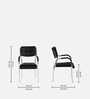 Indus Leatherette  Ergonomic Chair in Black Colour