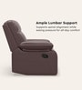 Indus Leatherette 1 Seater Recliner In Burgandy Colour