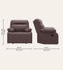 Indus Leatherette 1 Seater Recliner In Burgandy Colour