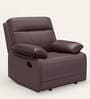 Indus Leatherette 1 Seater Recliner In Burgandy Colour