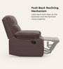 Indus Leatherette 1 Seater Recliner In Burgandy Colour