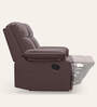Indus Leatherette 2 Seater Recliner In Burgandy Colour