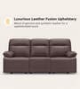 Indus Leatherette 3 Seater Recliner In Burgandy Colour
