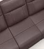 Indus Leatherette 3 Seater Recliner In Burgandy Colour