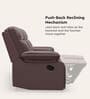 Indus Leatherette 3 Seater Recliner In Burgandy Colour