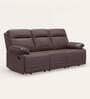 Indus Leatherette 3 Seater Recliner In Burgandy Colour