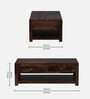 Indus Sheesham Wood Coffee Table In Provincial Teak Finish