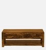 Indus Sheesham Wood Coffee Table In Rustic Teak Finish