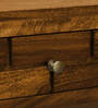 Indus Sheesham Wood Coffee Table In Rustic Teak Finish