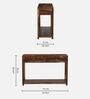 Indus Sheesham Wood Console Table In Provincial Teak Finish