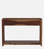 Indus Sheesham Wood Console Table In Provincial Teak Finish