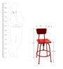 Tambia Round Chair in Signal Red Colour