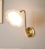 Industrial Brass Adjustable Gooseneck Wall Sconce