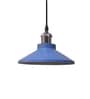 Industrial Pendant Light Fixture E27 Base Pendant Lamp Metal Lampshade Chandelier Adjustable Ceiling Hanging Lamp for Kitchen Island Farmhouse Living Room Dining Room Blue