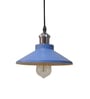 Industrial Pendant Light Fixture E27 Base Pendant Lamp Metal Lampshade Chandelier Adjustable Ceiling Hanging Lamp for Kitchen Island Farmhouse Living Room Dining Room Blue