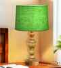 Industrial Wood Bubble Bedside Table Lamp