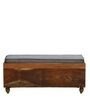 Ines Teak Wood Ottoman In Provincial Teak Finish