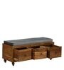 Ines Teak Wood Ottoman In Provincial Teak Finish