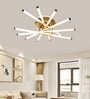 Inev| 80 Cm | Google & Alexa | Height Adjustable | 3 Light Mode | Modern LED Ceiling Chandelier for Living Room, Dining, Bedroom, Hall, Kitchen, Office,Luxury Decorative Lighting