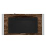 Infinity TV Panel in Jatoba & White Finish