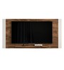 Infinity TV Panel in Jatoba & White Finish