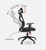 Infinity Breathable Mesh High Back Ergonomic Chair In Black Colour With Headrest
