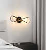 Infinity Loop Wall Light Black Body Tri-Color LED Modern Decorative Wall Lamp for Bedroom Living Room
