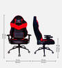 Infinity Series Gaming Chair In Red & Black Colour