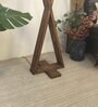 Infinity Wooden Floor Lamp with Jute Shade & Brown Base