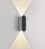 Ingress Metal Flush Mount Wall Light (Black)