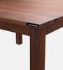 Ingrid 4 Seater Dining Table in Walnut Colour