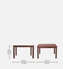 Ingrid 4 Seater Dining Table in Walnut Colour