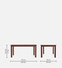 Ingrid 6 Seater Dining Table in Walnut Colour