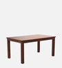 Ingrid 6 Seater Dining Table in Walnut Colour