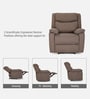 Spark Fabric 1 Seater Motorised Recliner In Brown Colour