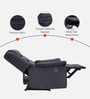 Lamda Fabric 1 Seater Motorised Recliner In Dark Grey Colour