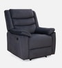 Lamda Fabric 1 Seater Motorised Recliner In Dark Grey Colour