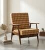 Inni Fabric Lounge Chair in Brown Color