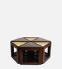 Innova Nesting Cane Coffee Table in Walnut Finish