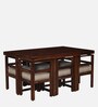 Innsbruck Sheesham Wood 6 Seater Dining Set In Provincial Teak Finish