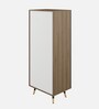 Inova Wood 2 Door Wardrobe in Lyon Walnut and Slate Grey Finish