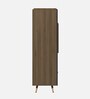 Inova Wood 2 Door Wardrobe in Lyon Walnut and Slate Grey Finish