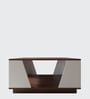 Inox Coffee Table In Columbian Walnut & Cold White Finish
