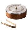 Inscribe Acacia Wood Roti Box with Tong