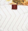 Brown Floral 160 TC Cotton Single Bed Sized Bed Sheets With 1 Pillow Cover