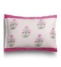 Pink Floral 160 TC Cotton Queen Sized Bed Sheets with 2 Pillow Covers