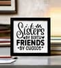 Black Inspiration Sister Quote Mini Table Frame 5 X 5 Inch