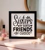 Black Inspiration Sister Quote Mini Table Frame 5 X 5 Inch