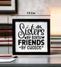 Black Inspiration Sister Quote Mini Table Frame 5 X 5 Inch